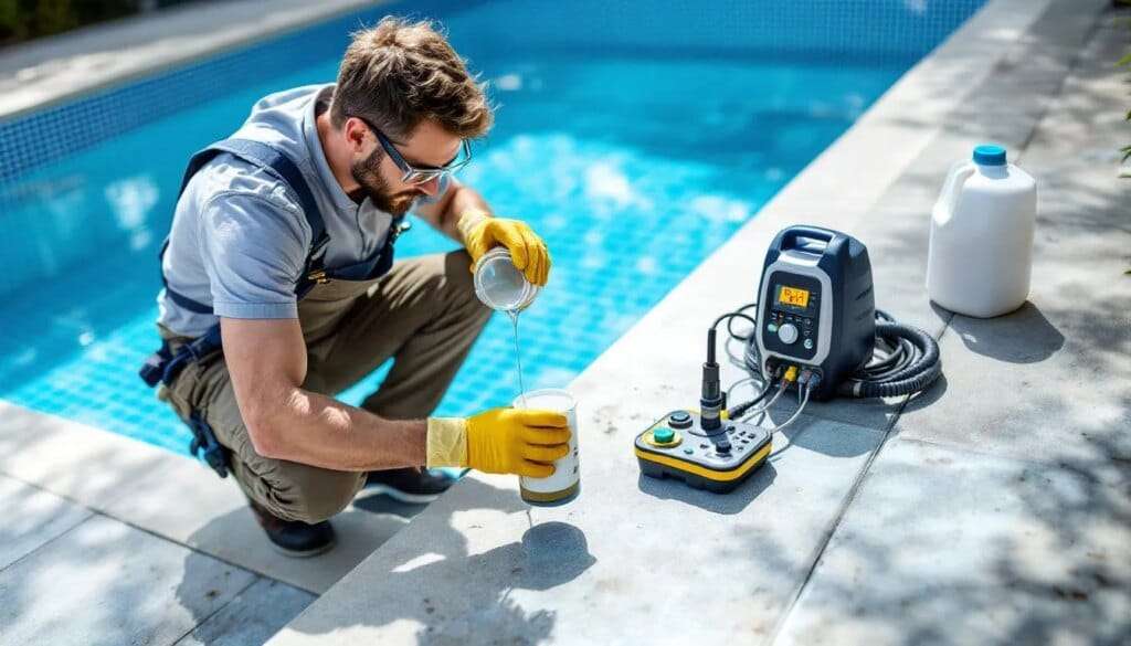 découvrez comment utiliser l'eau de javel pour désinfecter et entretenir votre piscine en toute sécurité et efficacité.